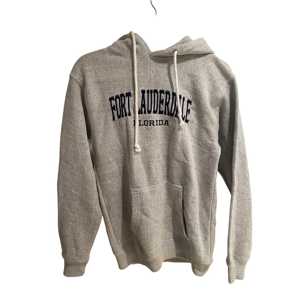 Comfortex USA Fort Lauderdale Florida Gray Hoodie Sweatshirt Womens Medium